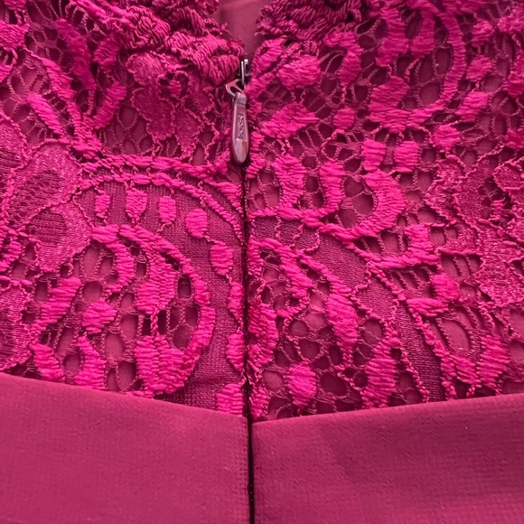 JJs House Red Midi Chiffon Dress - Picture 6 of 8